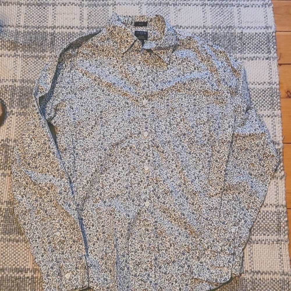 JCrew Flex washed button up dresss shirt